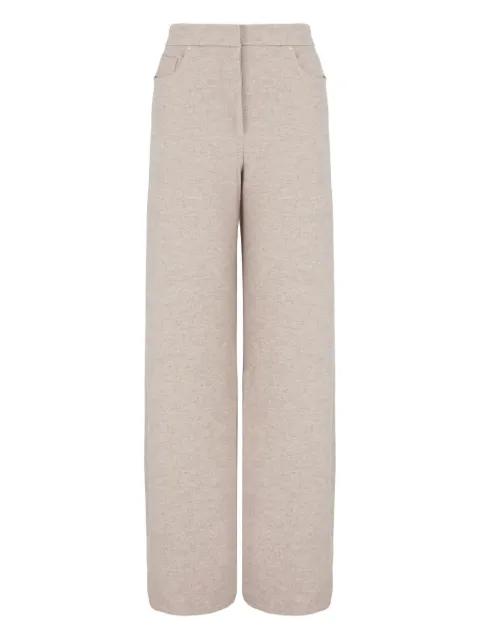 mélange-effect trousers by GIORGIO ARMANI