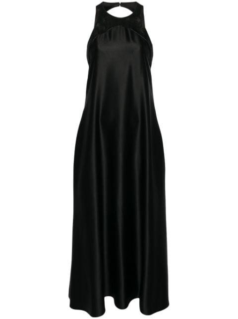 open-back silk midi dress by GIORGIO ARMANI