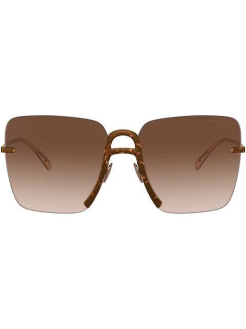 oversized-frame sunglasses by GIORGIO ARMANI