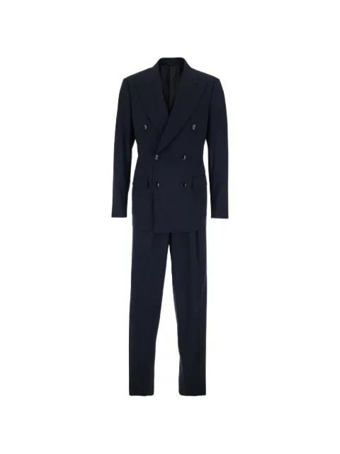 peak-lapel double-breasted suit by GIORGIO ARMANI