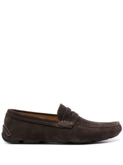 penny-slot suede drivers by GIORGIO ARMANI