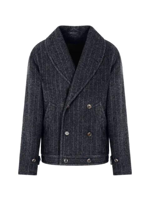 pinstripe double-breasted jacket by GIORGIO ARMANI
