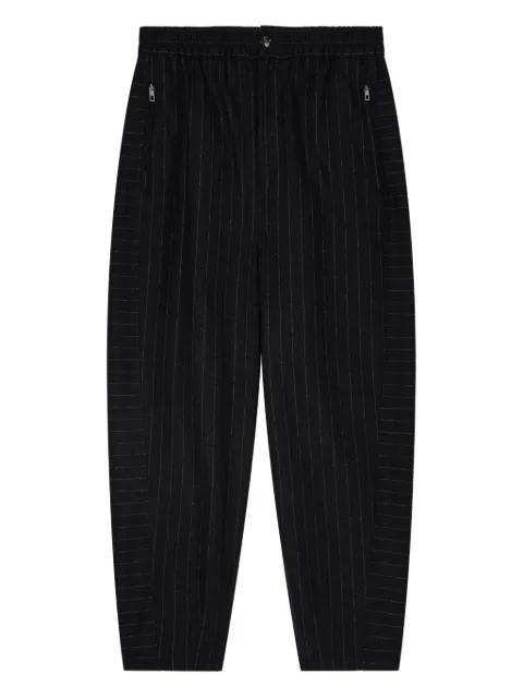 pinstriped tapered trousers by GIORGIO ARMANI