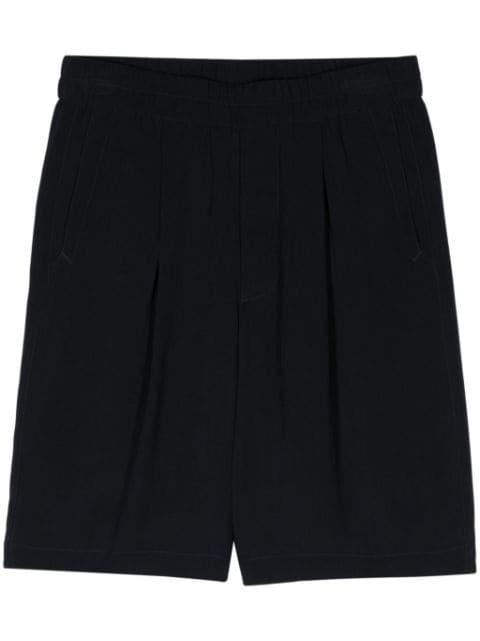 pleat-detail wide-leg shorts by GIORGIO ARMANI