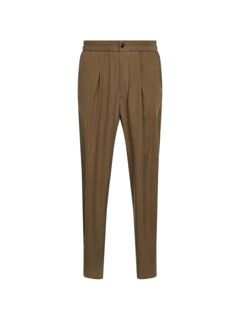 pleated elasticated-waistband trousers by GIORGIO ARMANI