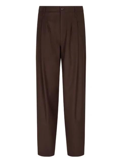 pleated-front wool trousers by GIORGIO ARMANI