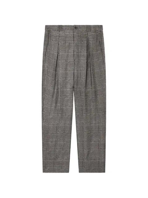 pleated houndstooth trousers by GIORGIO ARMANI
