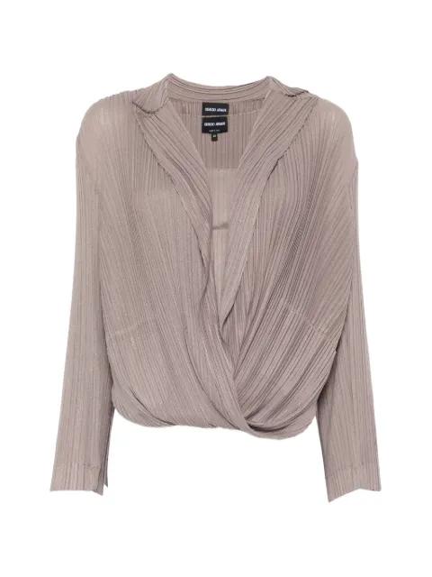 pleated tank top and blouse set by GIORGIO ARMANI
