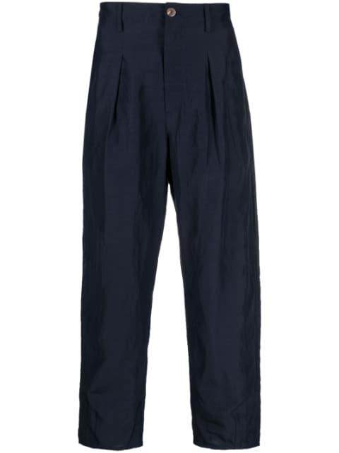pleated wide-leg trousers by GIORGIO ARMANI