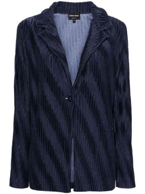 plissé-effect blazer by GIORGIO ARMANI
