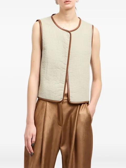 quilted silk vest by GIORGIO ARMANI
