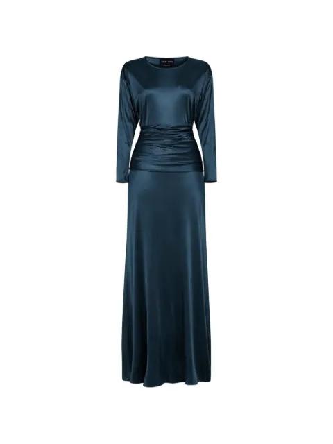 rhinestone-embellished flared dress by GIORGIO ARMANI