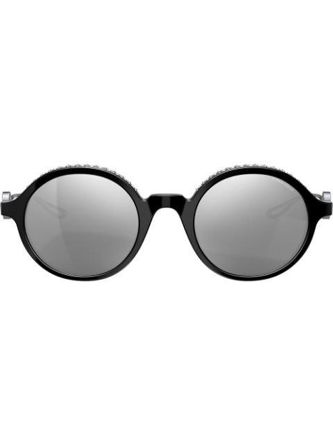 rhinestone-embellished sunglasses by GIORGIO ARMANI