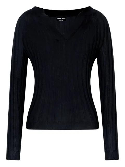 ribbed cashmere sweater by GIORGIO ARMANI