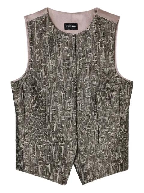 round-neck waistcoat by GIORGIO ARMANI