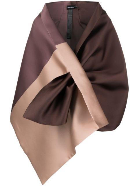 satin-finish scarf by GIORGIO ARMANI