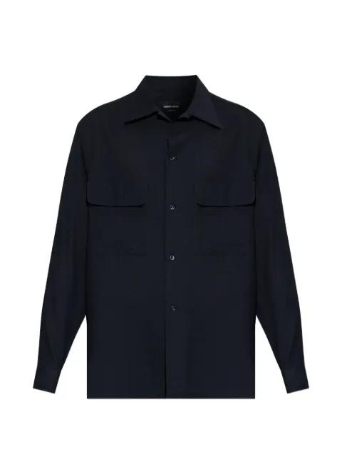seersucker shirt by GIORGIO ARMANI