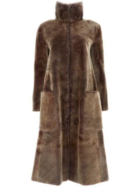 shearling coat by GIORGIO ARMANI