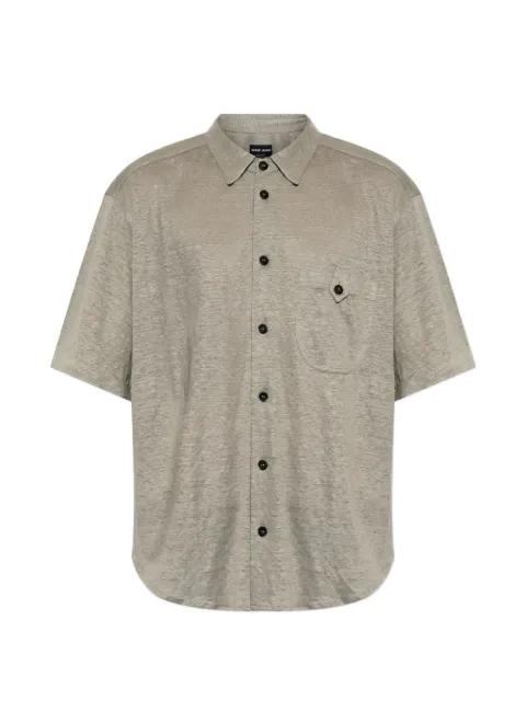 short-sleeve button-down shirt by GIORGIO ARMANI