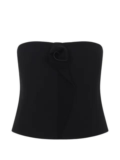 silk strapless top by GIORGIO ARMANI