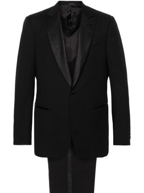 single-breasted virgin wool suit by GIORGIO ARMANI