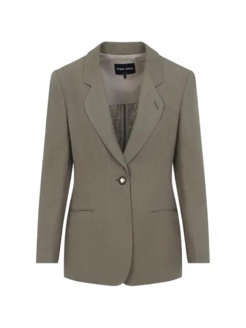single-button linen jacket by GIORGIO ARMANI