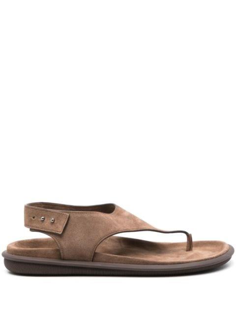 sling-back suede sandals by GIORGIO ARMANI