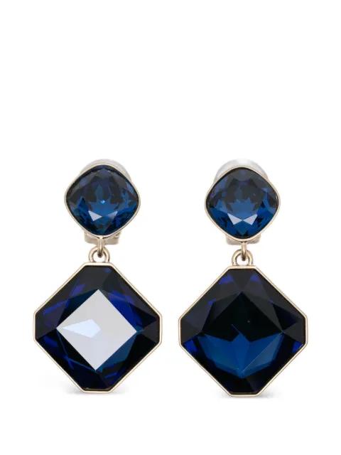 square drop earrings by GIORGIO ARMANI