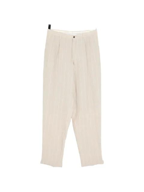 striped linen trousers by GIORGIO ARMANI