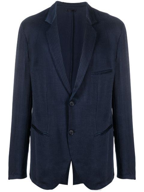 striped single-breasted blazer by GIORGIO ARMANI