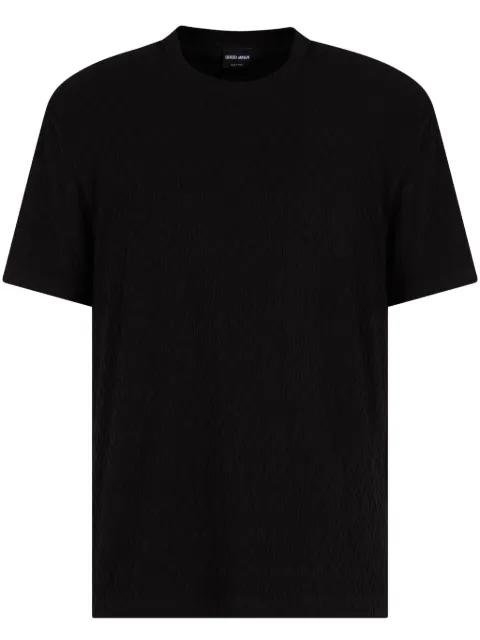textured T-shirt by GIORGIO ARMANI