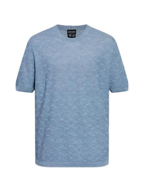 textured knit T-shirt by GIORGIO ARMANI