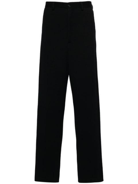 textured tapered trousers by GIORGIO ARMANI