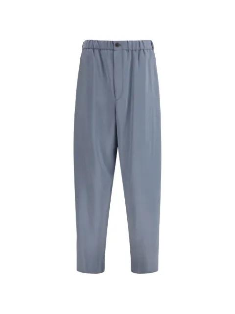 wide-leg elasticated tailored trousers by GIORGIO ARMANI