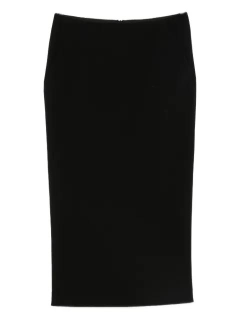 wool-blend straight skirt by GIORGIO ARMANI