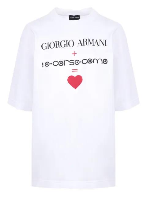 x 10 Corso Como cotton T-shirt by GIORGIO ARMANI