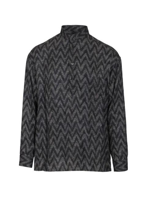 zigzag buttoned shirt by GIORGIO ARMANI