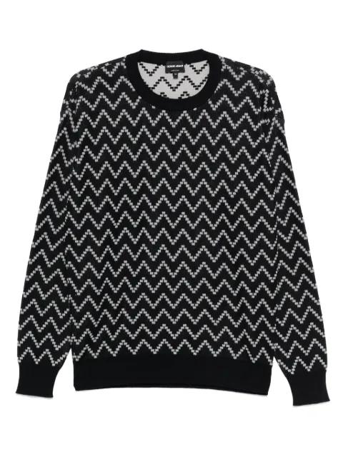 zigzag-pattern jumper by GIORGIO ARMANI