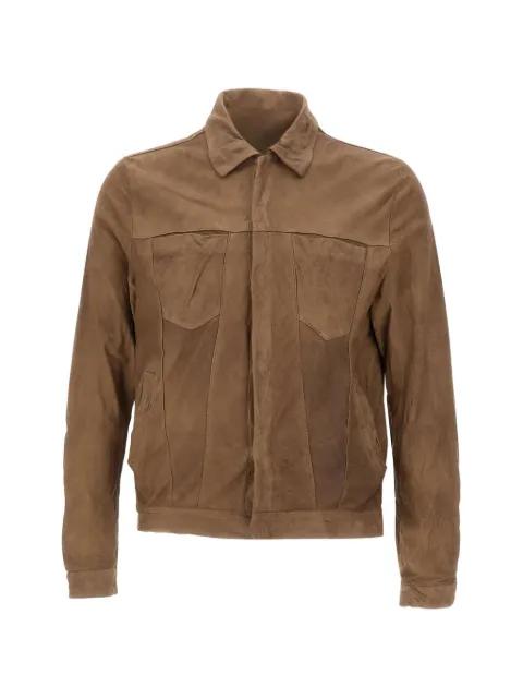 crinkled chest-pocket jacket by GIORGIO BRATO