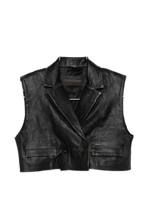 lapel pocket gilet by GIORGIO BRATO