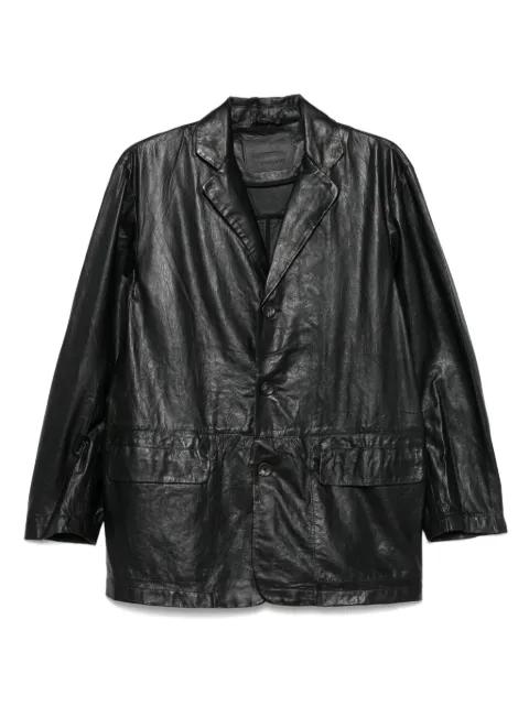 leather blazer by GIORGIO BRATO