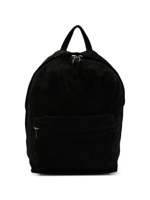 suede-panelled leather backpack by GIORGIO BRATO