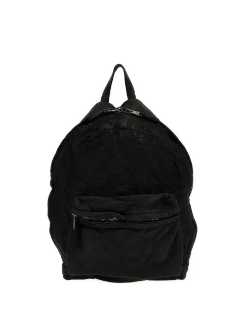 zip-fastening leather backpack by GIORGIO BRATO