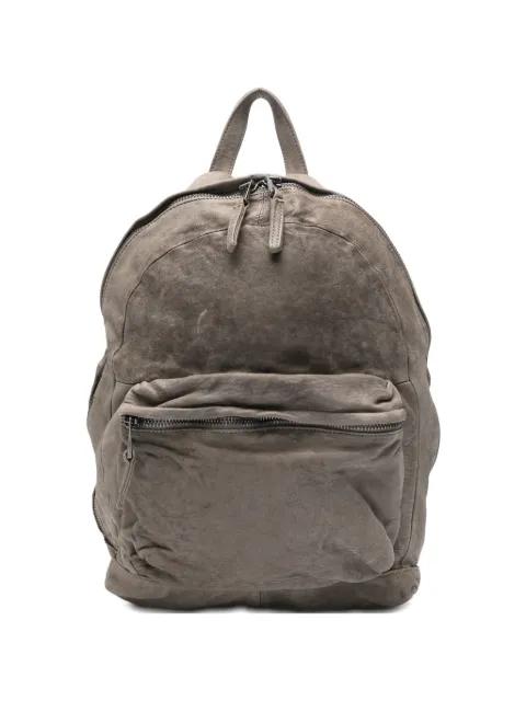 zip-fastening leather backpack by GIORGIO BRATO