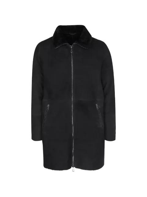 zip shearling coat by GIORGIO BRATO