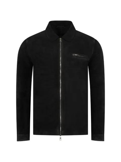 zip suede jacket by GIORGIO BRATO