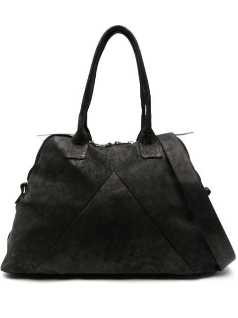 zip-up leather holdall by GIORGIO BRATO