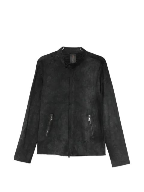 zipped leather jacket by GIORGIO BRATO