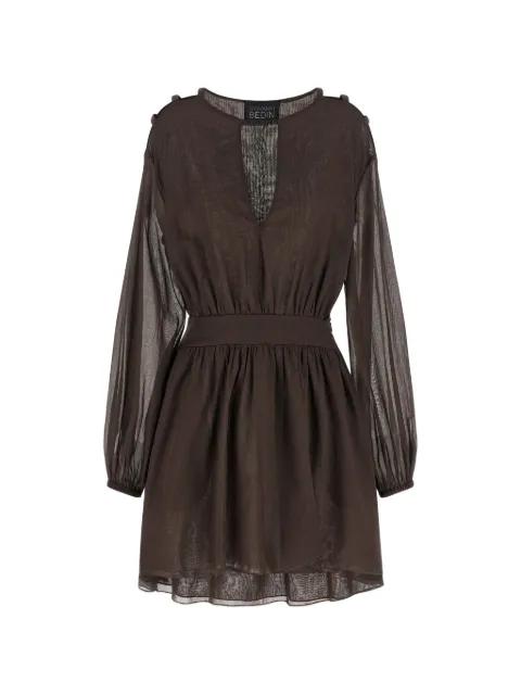 cut-out asymmetric-hem mini dress by GIOVANNI BEDIN