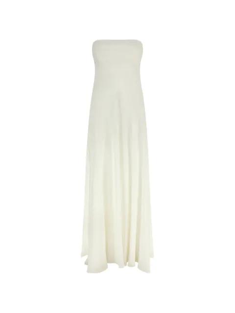 off-the-shoulder silk dress by GIOVANNI BEDIN